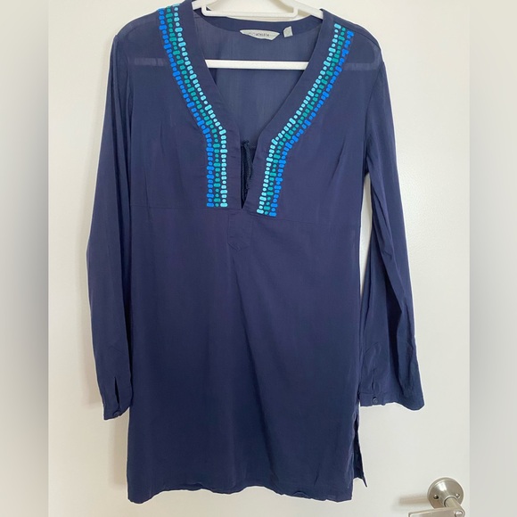 Athleta Deep Blue Beach and Pool Cover-Up - Size Small - Picture 2 of 9